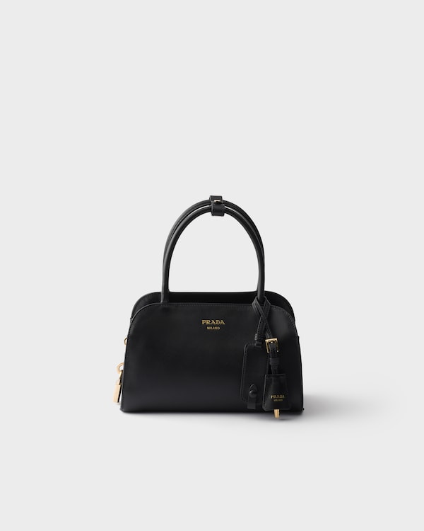 Prada Coffret medium leather handbag - Black Prada Coffret medium leather handbag - Black
