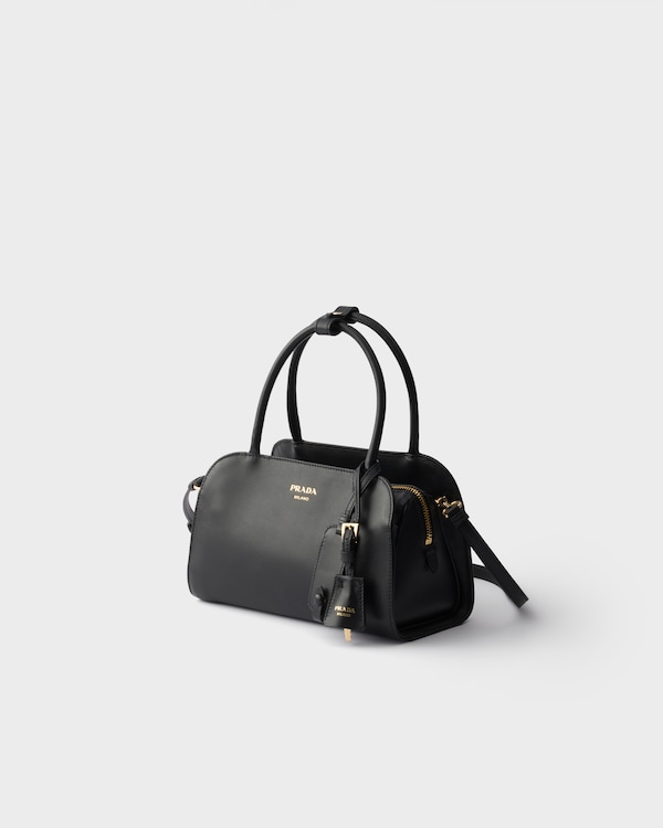 Prada Coffret medium leather handbag - Black Prada Coffret medium leather handbag - Black