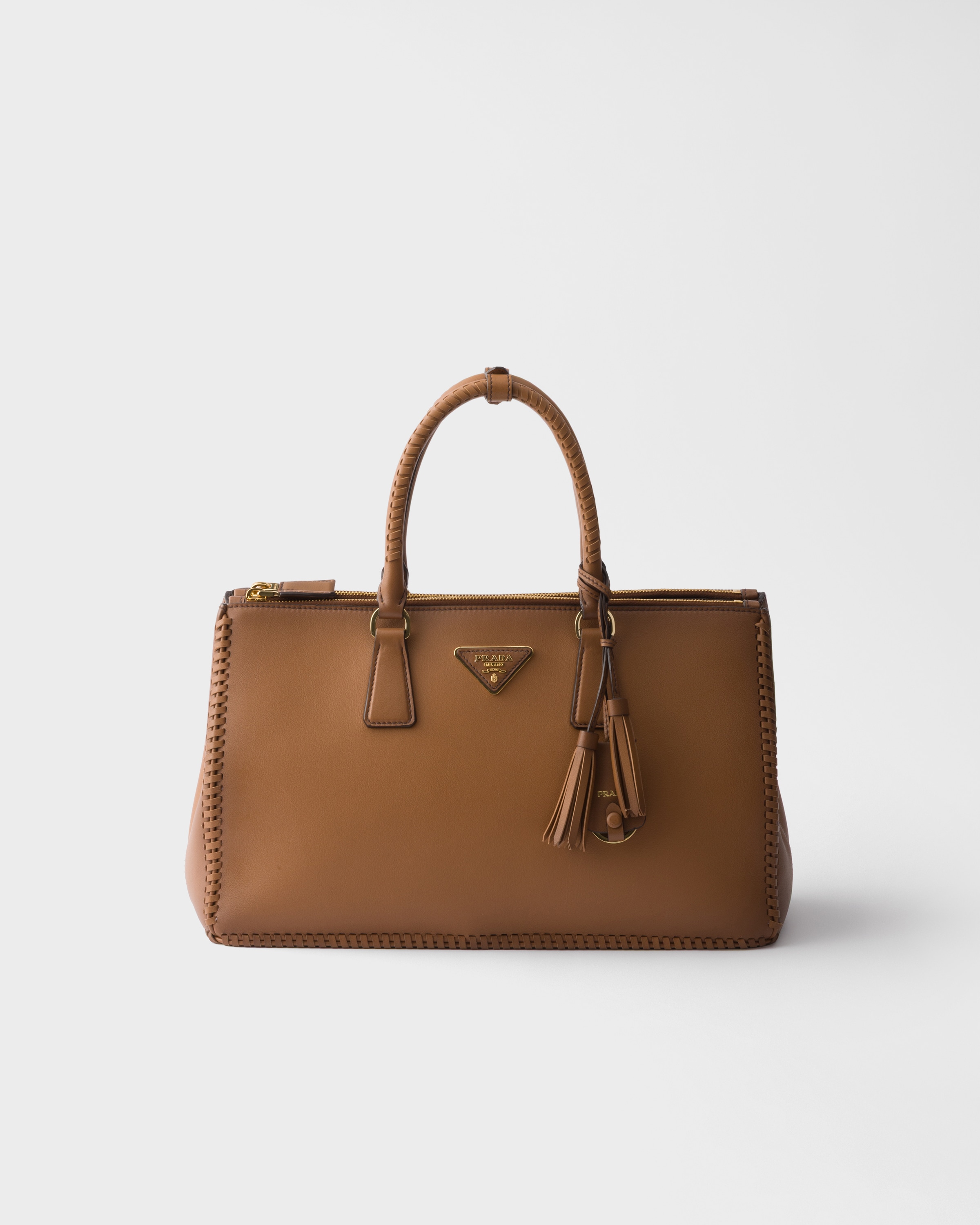 Caramel Prada Galleria Large Leather Bag | PRADA