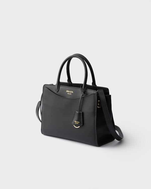Prada Prelude medium leather handbag - Black Prada Prelude medium leather handbag - Black
