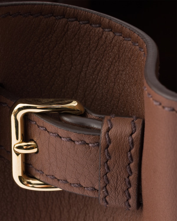 Prada Prelude medium leather handbag - Palisander Prada Prelude medium leather handbag - Palisander