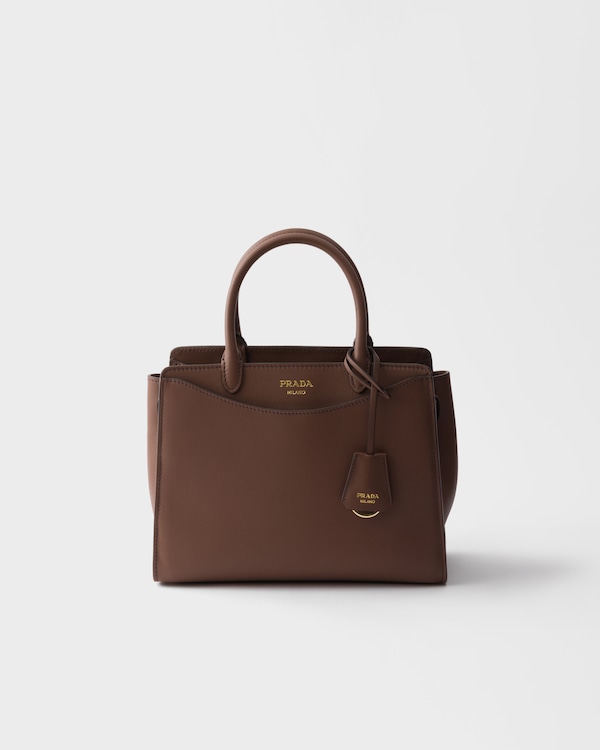 Prada Prelude medium leather handbag - Palisander Prada Prelude medium leather handbag - Palisander