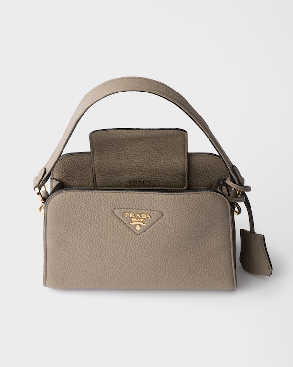 Leather mini handbag - Clay Gray Leather mini handbag - Clay Gray