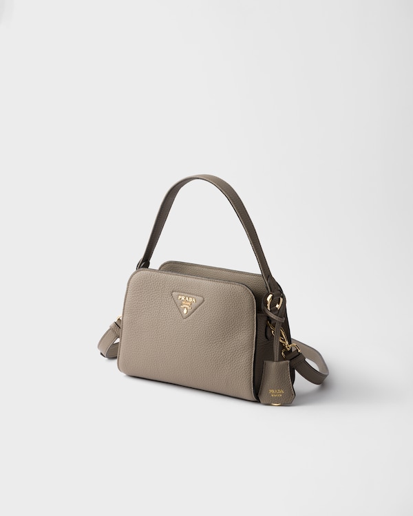 Leather mini handbag - Clay Gray Leather mini handbag - Clay Gray