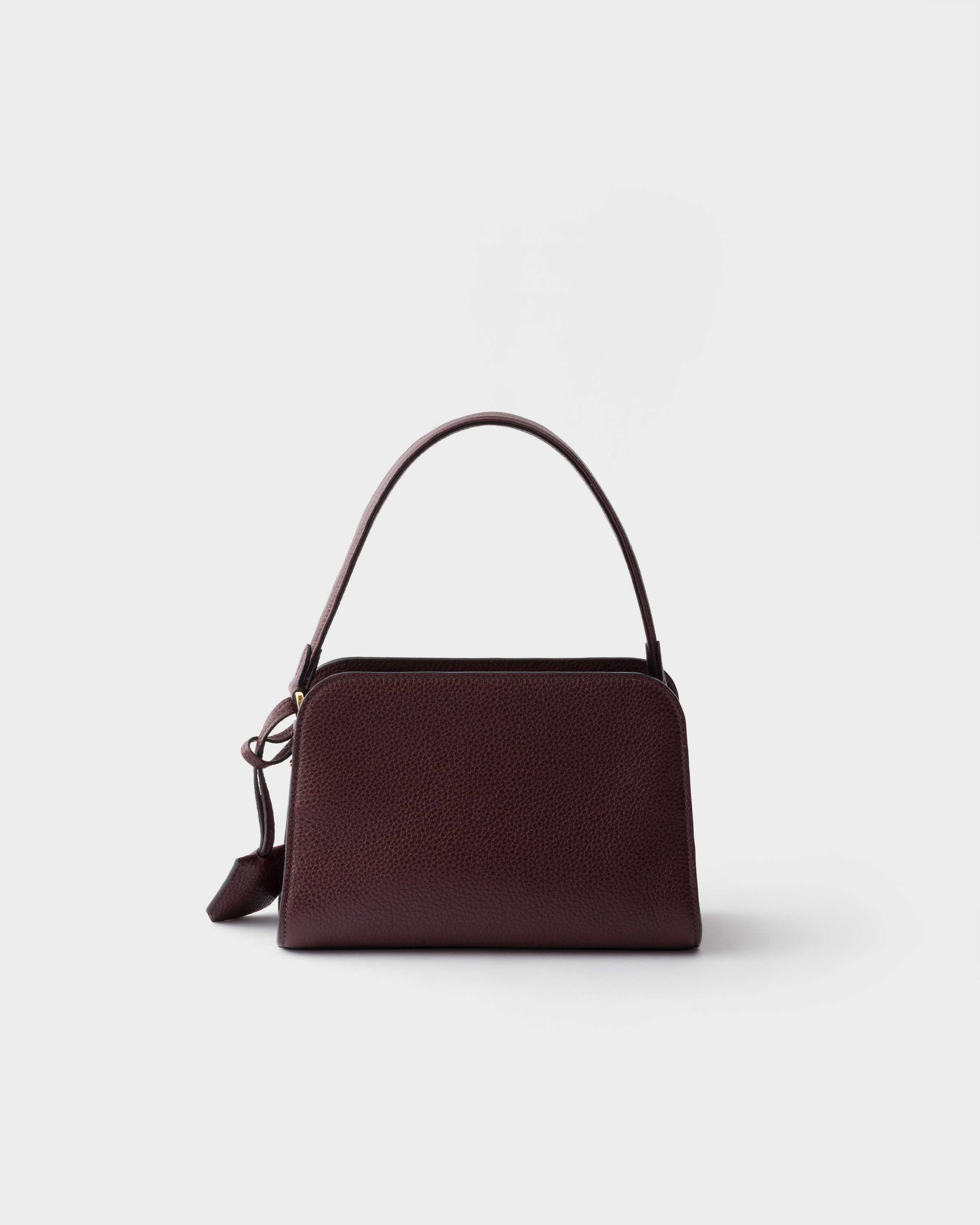 Burgundy Leather Mini Handbag | PRADA - United States