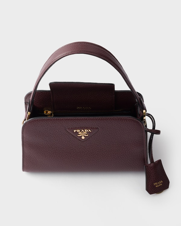 Leather mini handbag - Burgundy Leather mini handbag - Burgundy