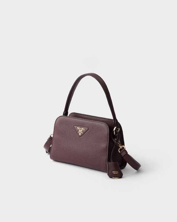 Leather mini handbag - Burgundy Leather mini handbag - Burgundy