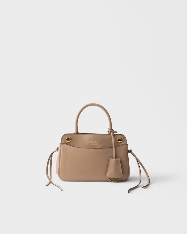 Prada Carry mini leather handbag - Cameo Prada Carry mini leather handbag - Cameo