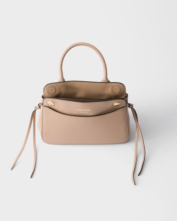 Prada Carry mini leather handbag - Cameo Prada Carry mini leather handbag - Cameo