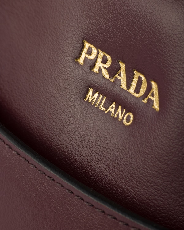 Borsa a mano Prada Carry mini in pelle - Bordeaux Borsa a mano Prada Carry mini in pelle - Bordeaux