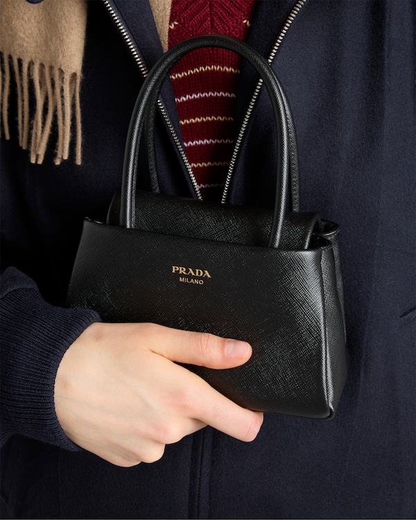 Prada Passage Saffiano leather mini handbag - Black Prada Passage Saffiano leather mini handbag - Black