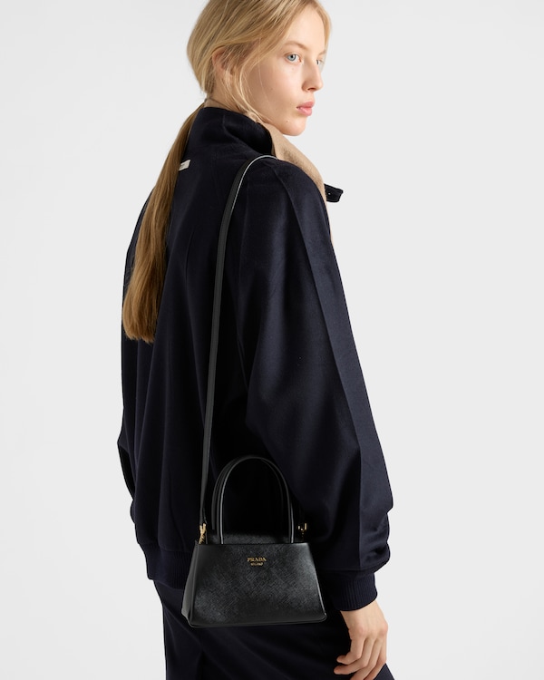 Prada Passage Saffiano leather mini handbag - Black Prada Passage Saffiano leather mini handbag - Black