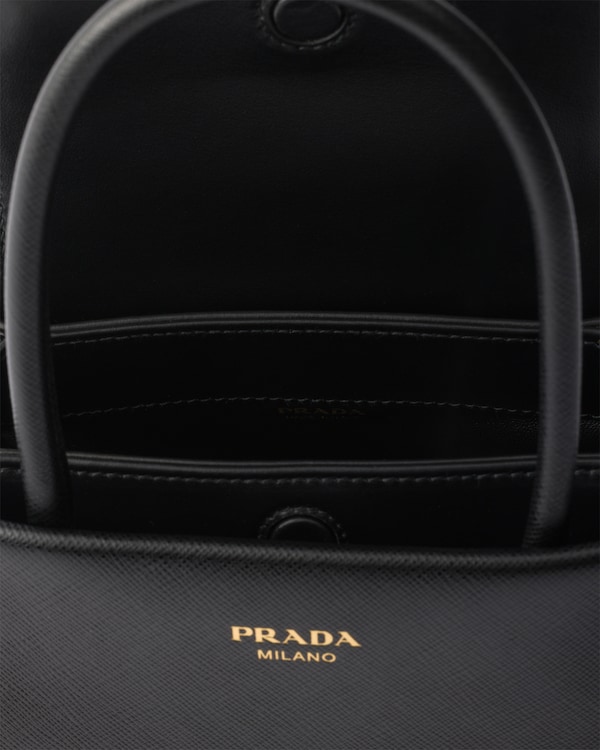 Prada Passage Saffiano leather mini handbag - Black Prada Passage Saffiano leather mini handbag - Black