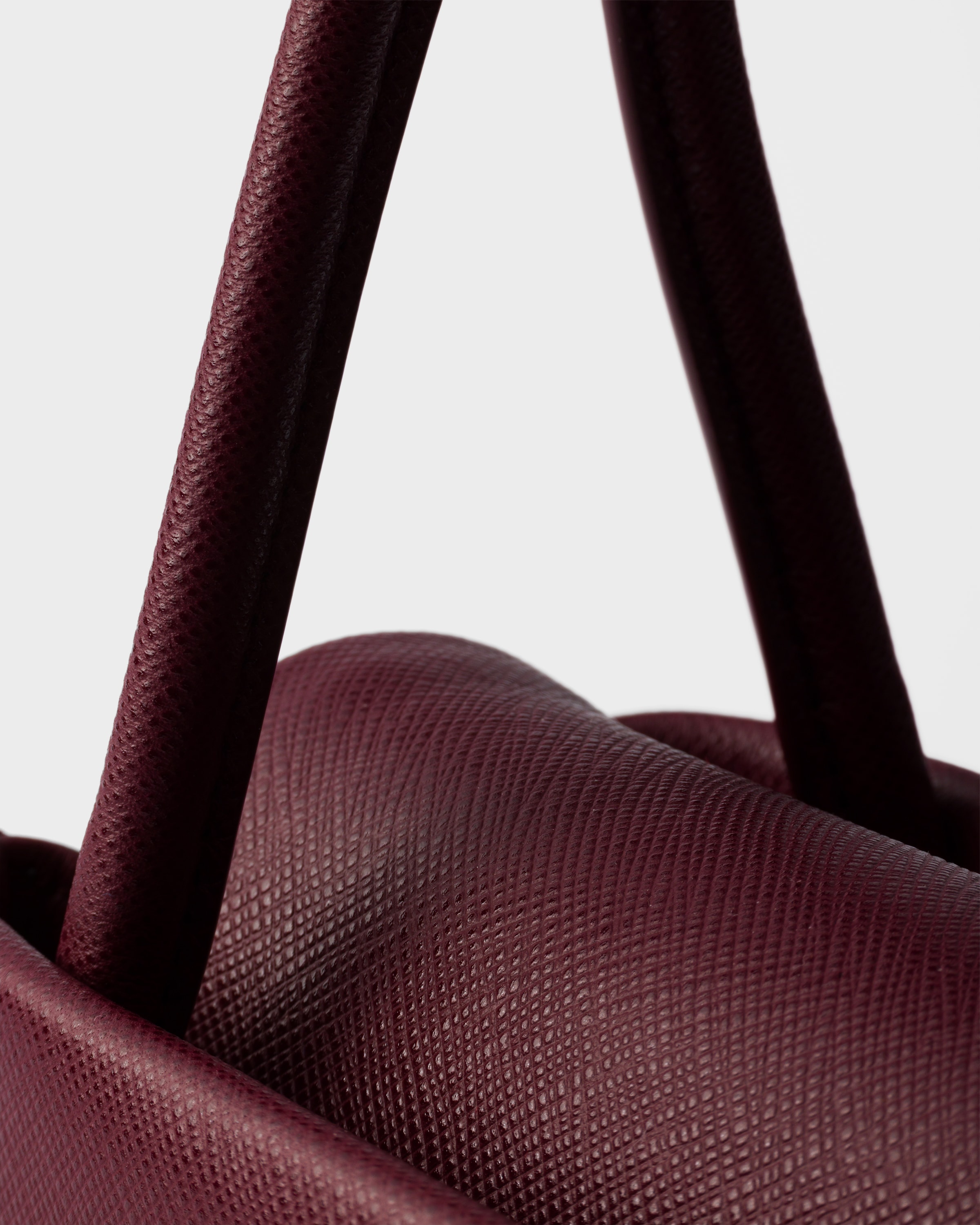 Burgundy Prada Passage Saffiano Leather Mini Handbag | PRADA