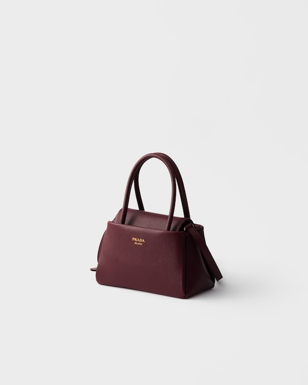 Borsa a mano Prada Passage mini in Saffiano - Bordeaux Borsa a mano Prada Passage mini in Saffiano - Bordeaux