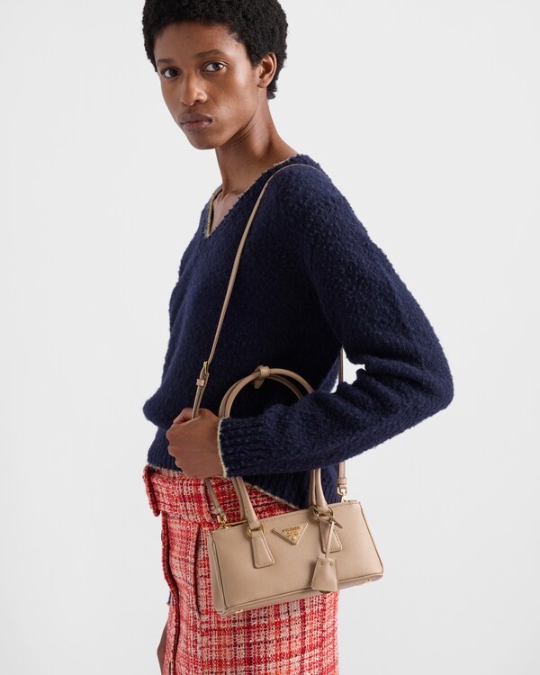 Prada Galleria Saffiano leather mini-bag - Cameo Prada Galleria Saffiano leather mini-bag - Cameo
