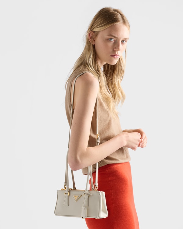 Prada Galleria Saffiano leather mini-bag - Chalk White Prada Galleria Saffiano leather mini-bag - Chalk White