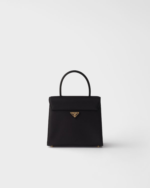 Prada Minuit satin handbag - 블랙 Prada Minuit satin handbag - 블랙