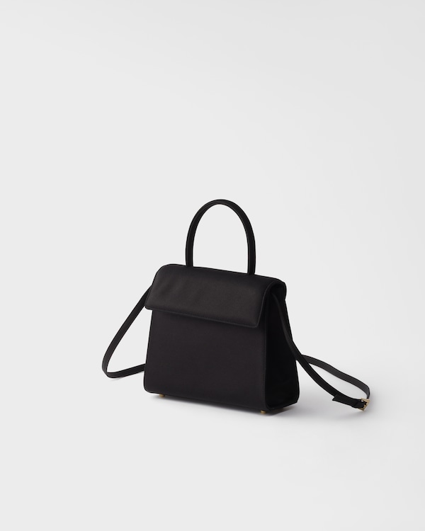 Prada Minuit satin handbag - 블랙 Prada Minuit satin handbag - 블랙