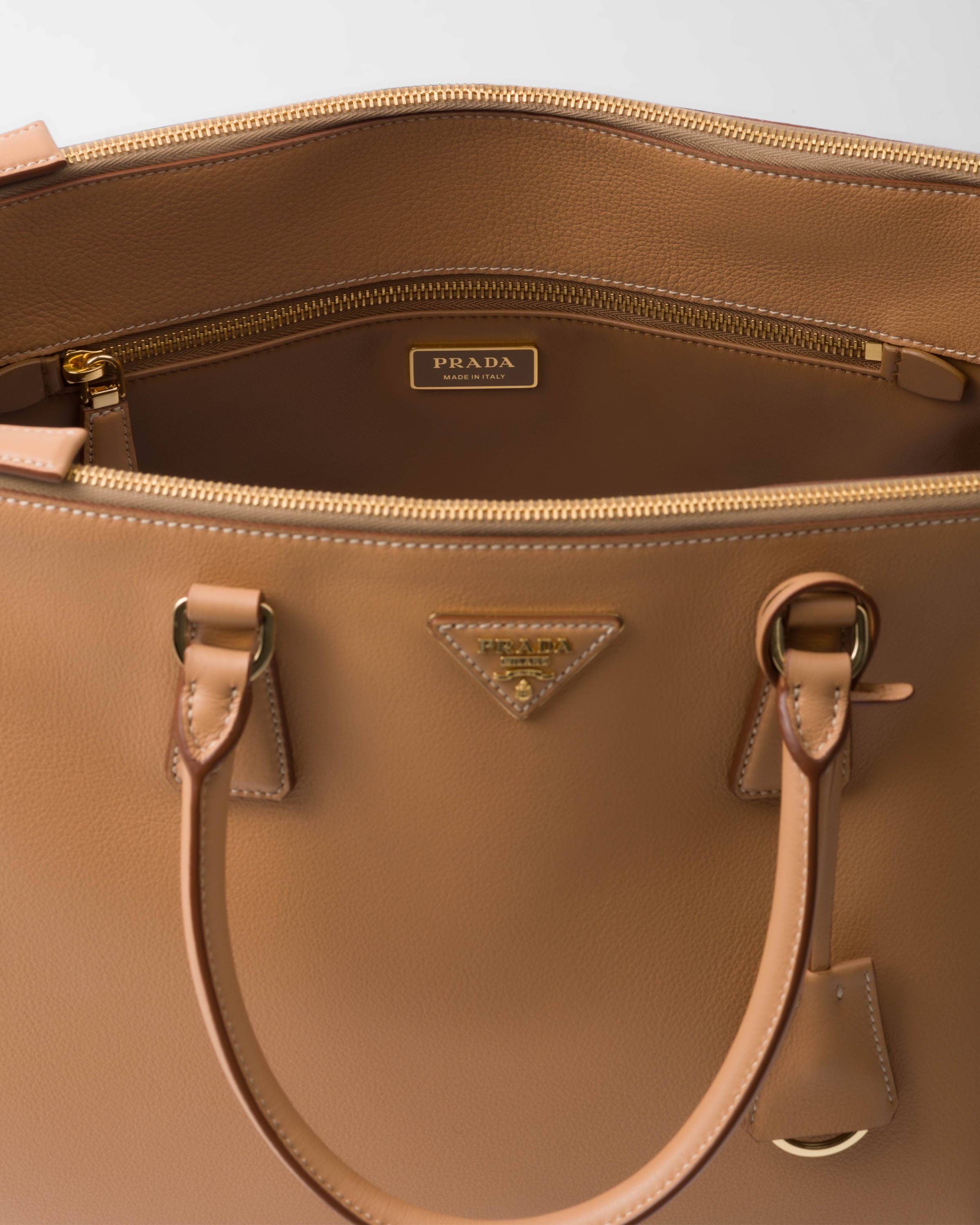 Natural Extra-large Prada Galleria Leather Bag | PRADA