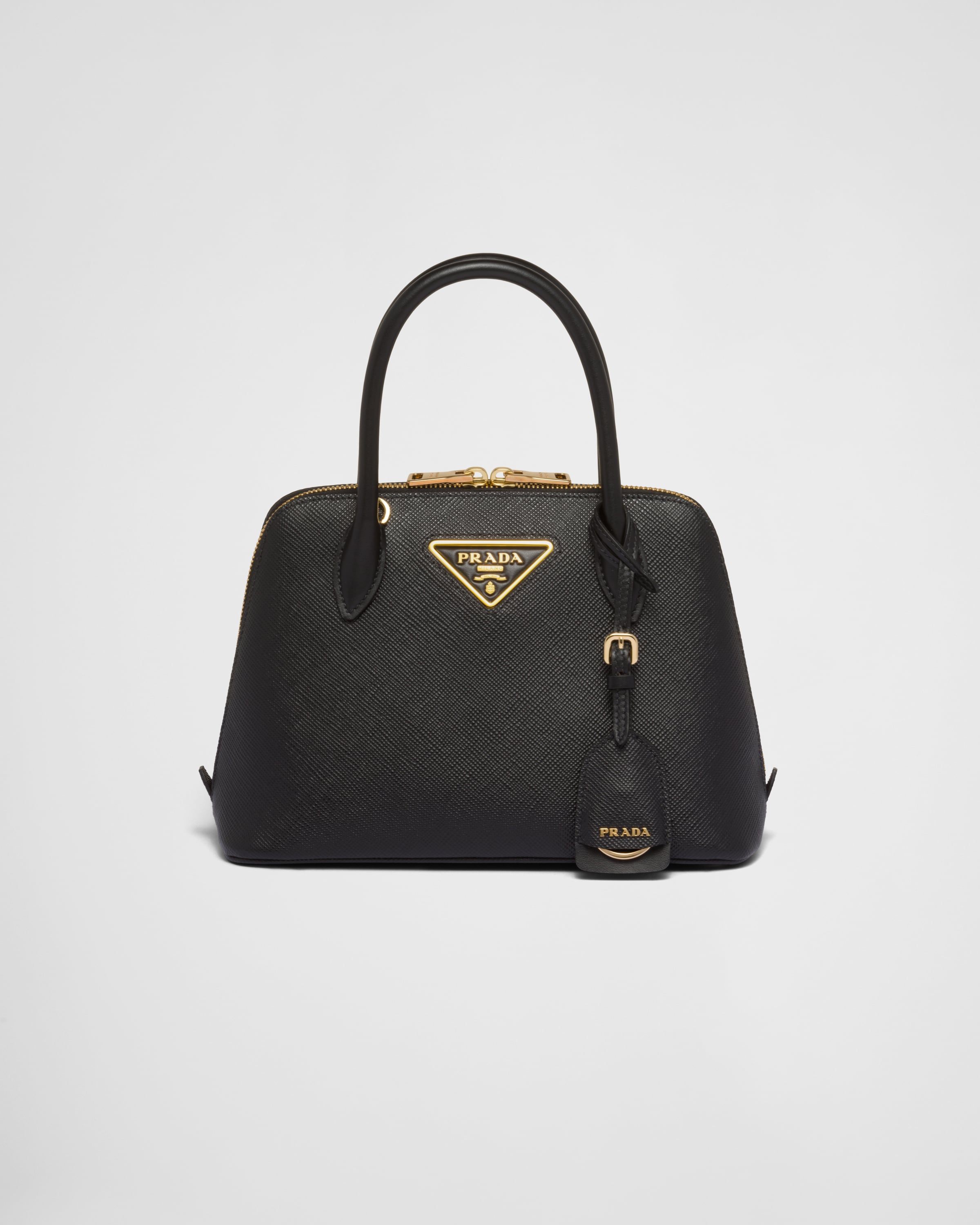 Black Prada Promenade Saffiano Leather Bag