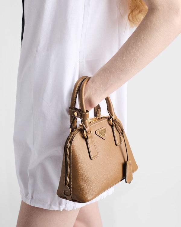 Prada Promenade mini Saffiano leather bag - Caramel Prada Promenade mini Saffiano leather bag - Caramel