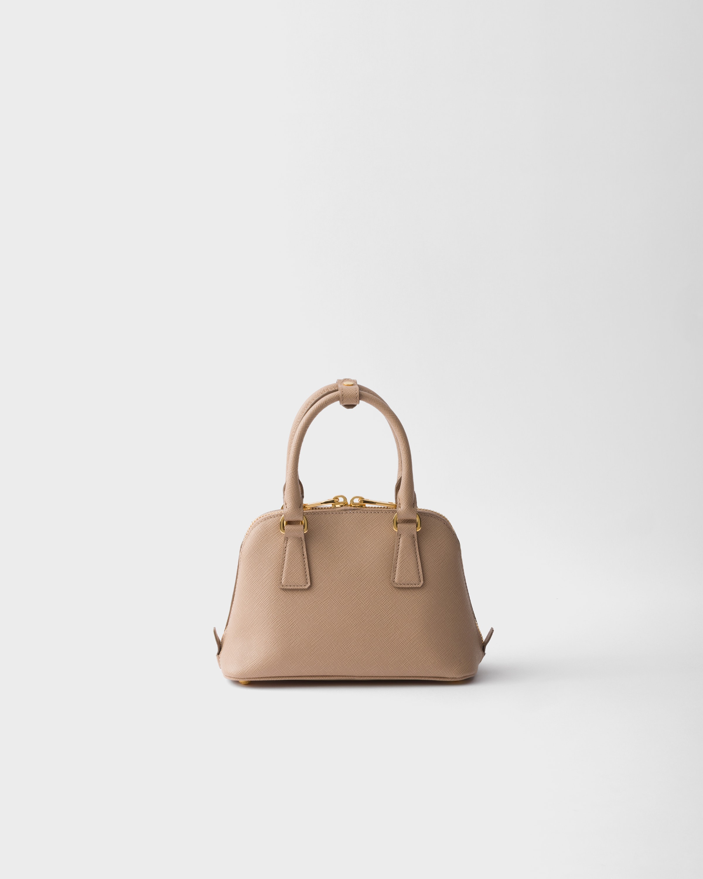 カメオベージュ サフィアーノレザー ミニバッグ | PRADA