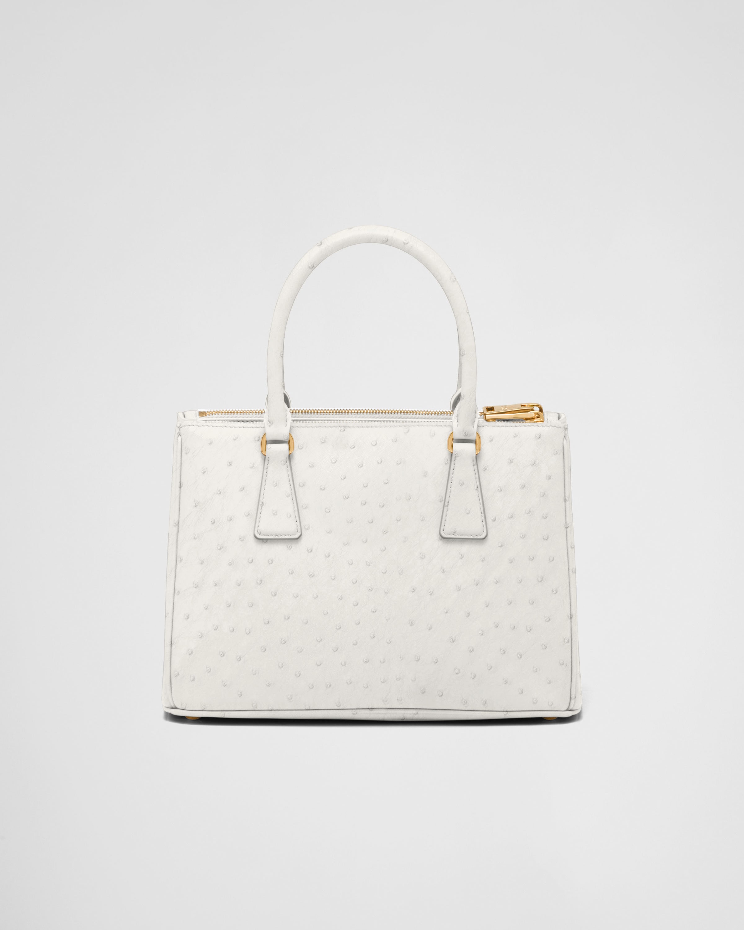 Medium Prada Galleria ostrich leather bag