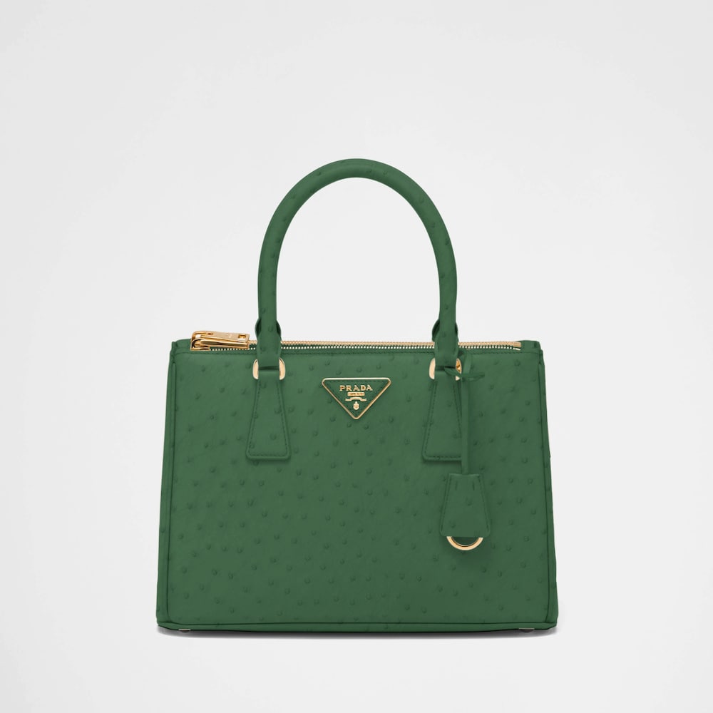 Prada Prada Galleria 中号鸵鸟皮手袋 1