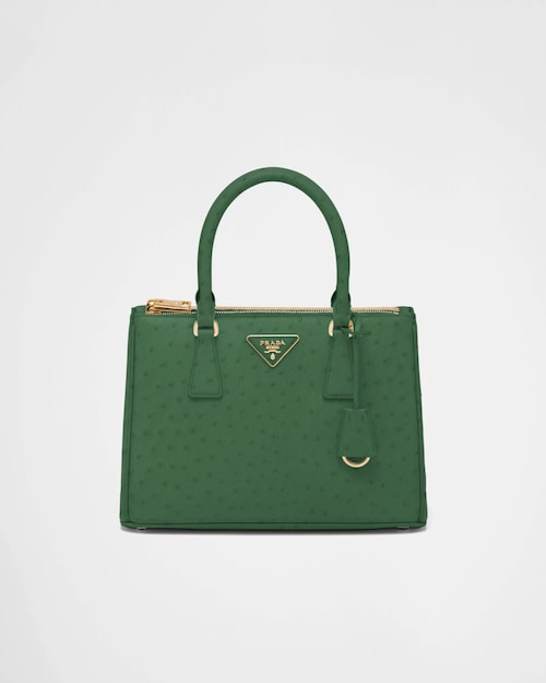 Prada Prada Galleria 中号鸵鸟皮手袋 1