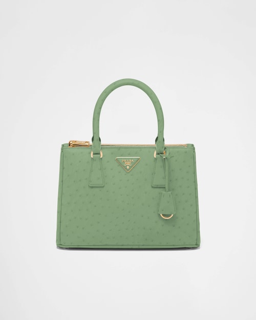 Prada Prada Galleria 中号鸵鸟皮手袋 1