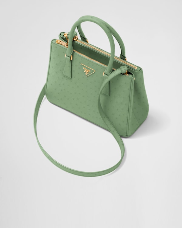 Prada Galleria medium ostrich leather bag Prada Galleria medium ostrich leather bag