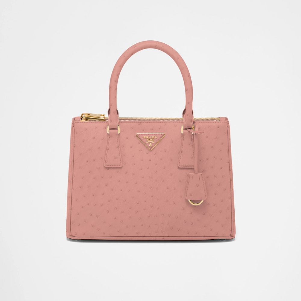 Prada Prada Galleria 中号鸵鸟皮手袋 1