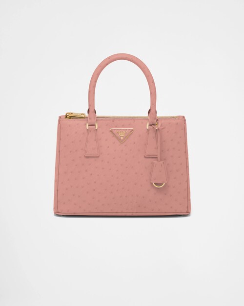 Prada Prada Galleria 中号鸵鸟皮手袋 1