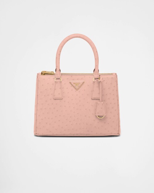 Prada Prada Galleria 中号鸵鸟皮手袋 1