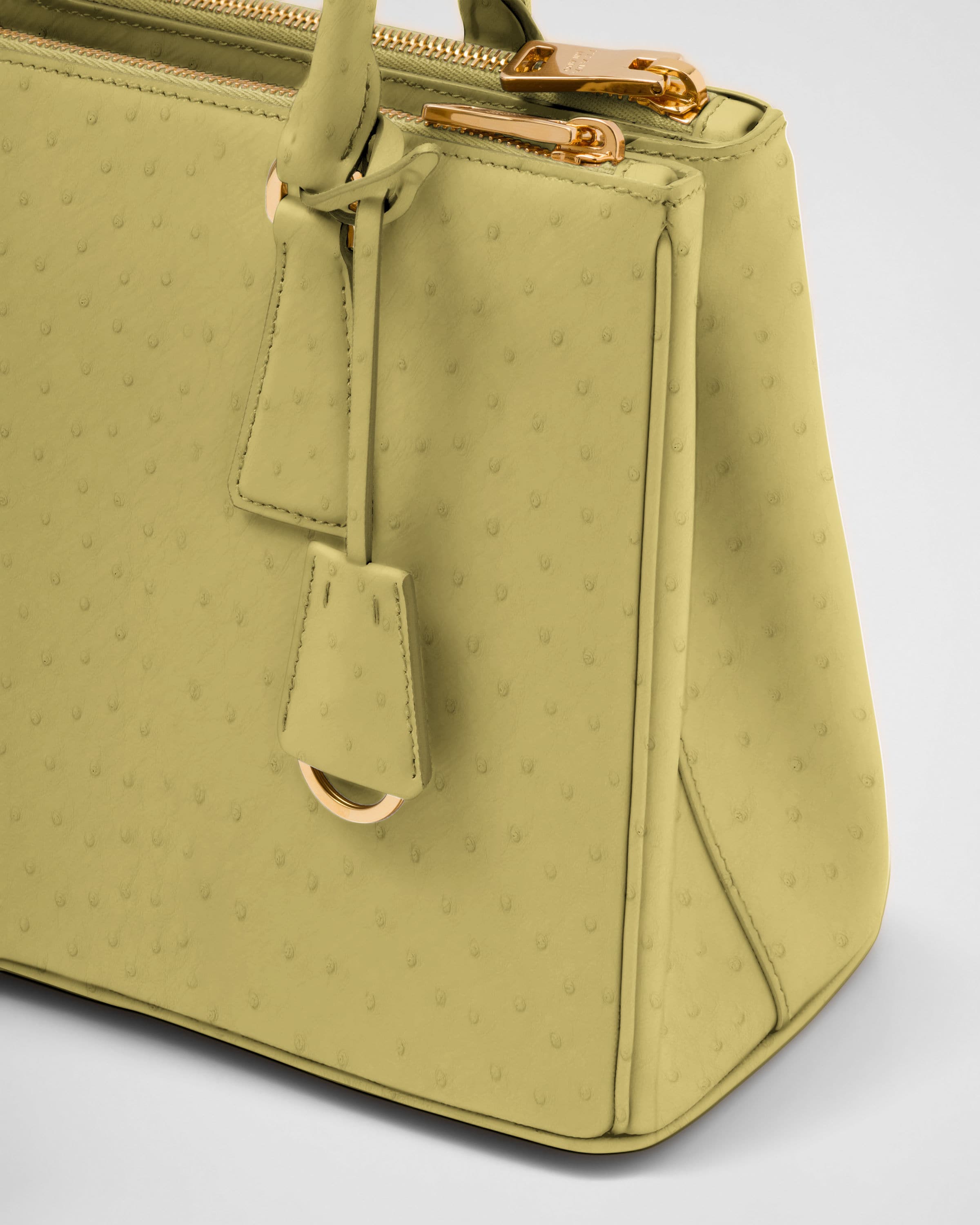 Prada Prada Galleria 中号鸵鸟皮手袋 4