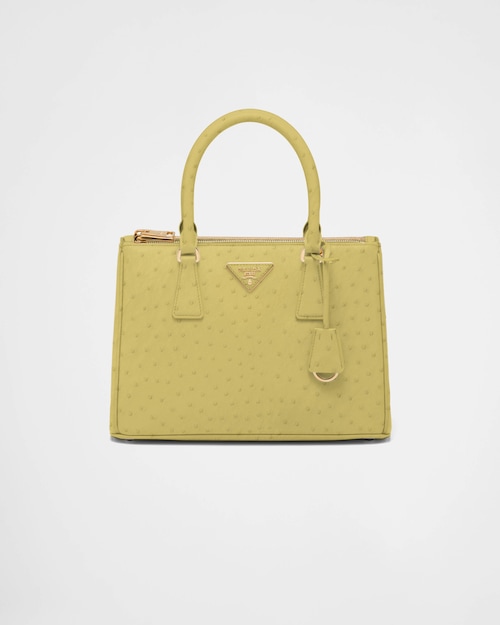 Prada Prada Galleria 中号鸵鸟皮手袋 1