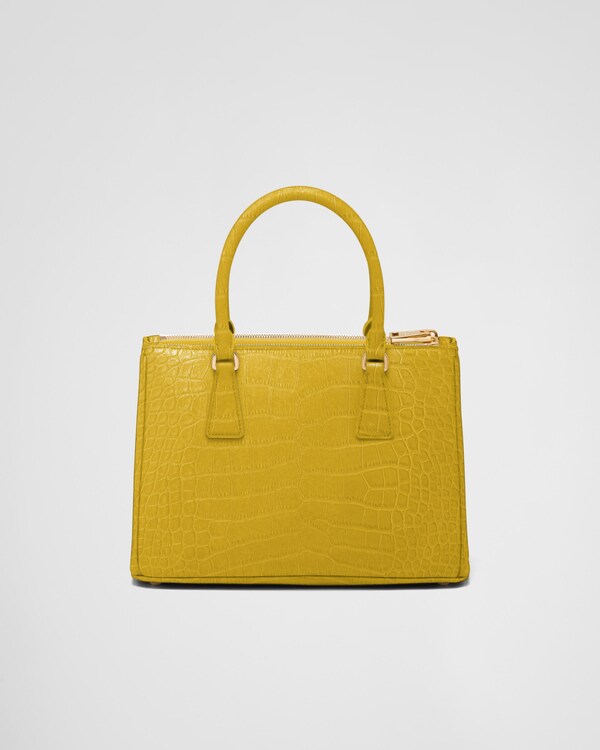 Mittelgroße Prada Galleria Tasche aus Krokodilleder Mittelgroße Prada Galleria Tasche aus Krokodilleder