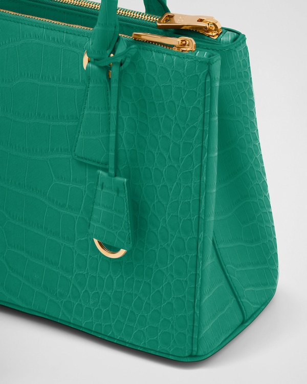 Prada Galleria medium crocodile leather bag - Mango Prada Galleria medium crocodile leather bag - Mango