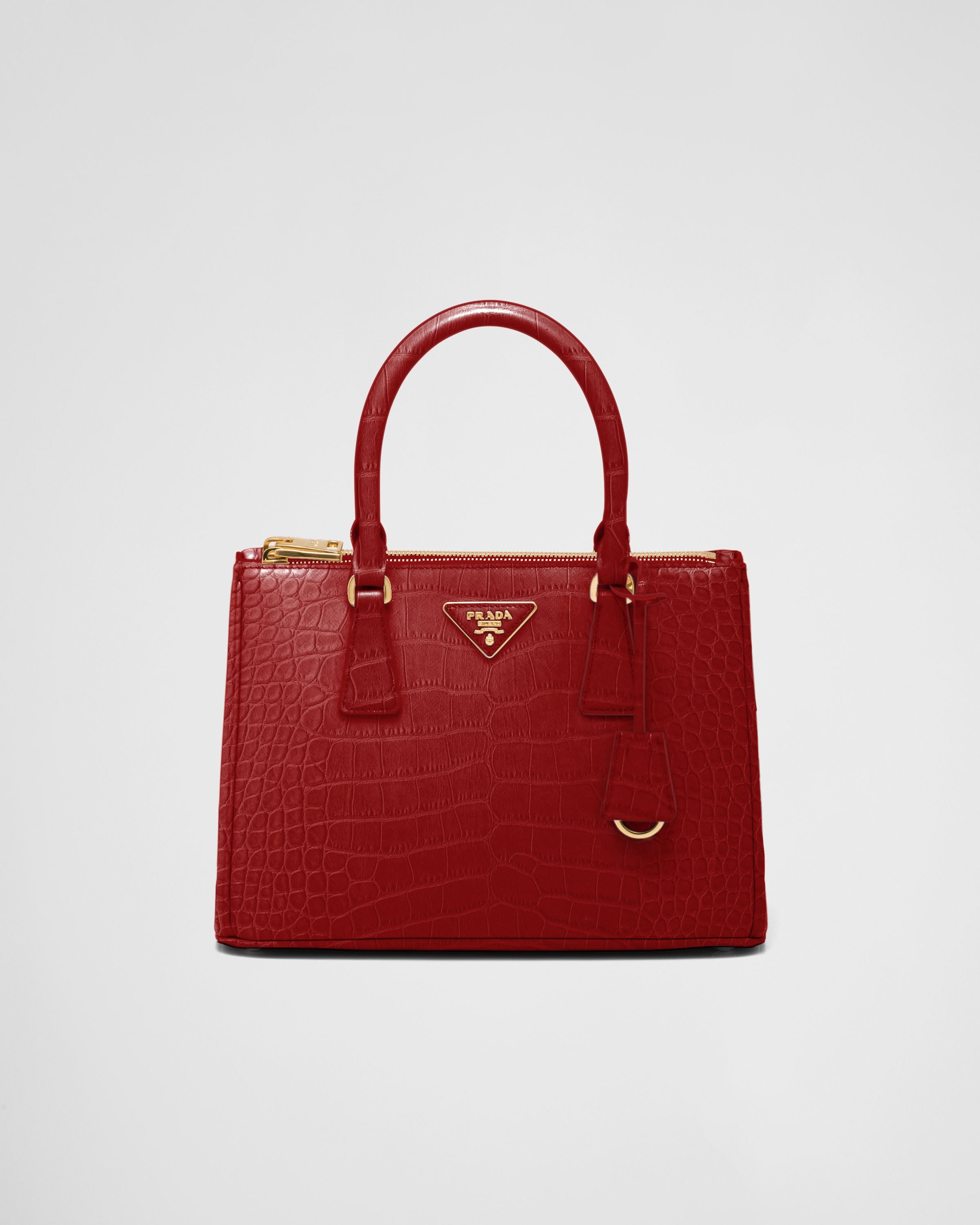 Prada Milano Red crocodile bag