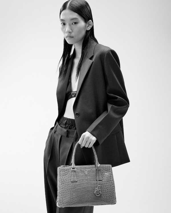 Prada Galleria medium crocodile leather bag Prada Galleria medium crocodile leather bag