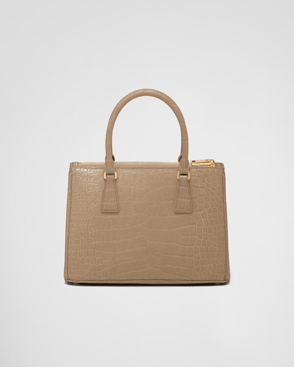 حقيبة برادا غاليريا متوسطة من جلد التمساح حقيبة برادا غاليريا متوسطة من جلد التمساح