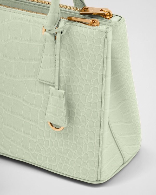Prada Galleria medium crocodile leather bag - Aqua Prada Galleria medium crocodile leather bag - Aqua