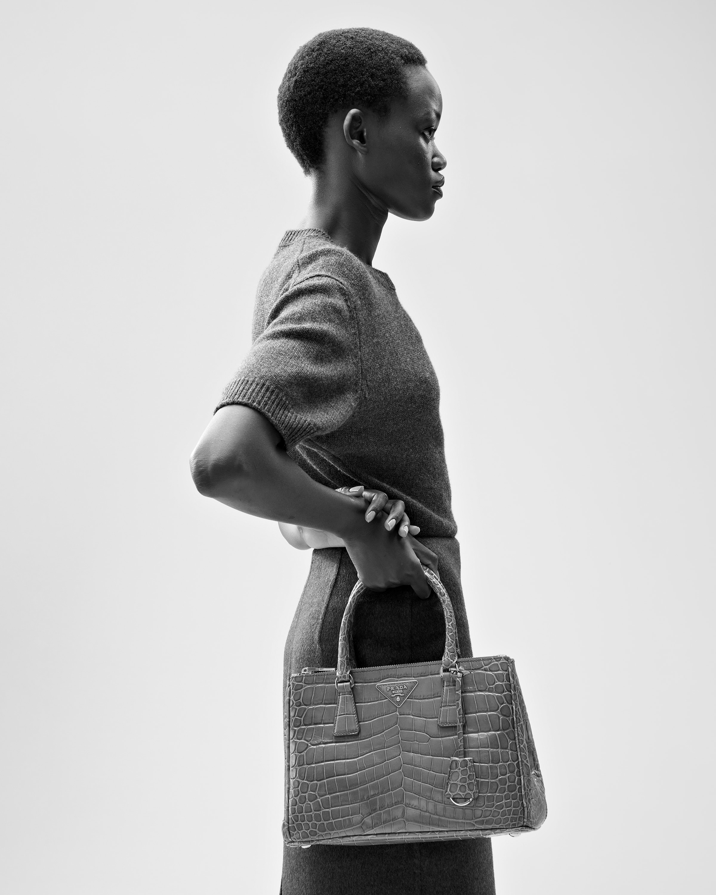 Prada 中號Prada Galleria鱷魚皮手袋 3