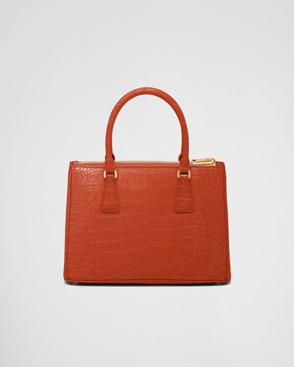 Mittelgroße Prada Galleria Tasche aus Krokodilleder Mittelgroße Prada Galleria Tasche aus Krokodilleder