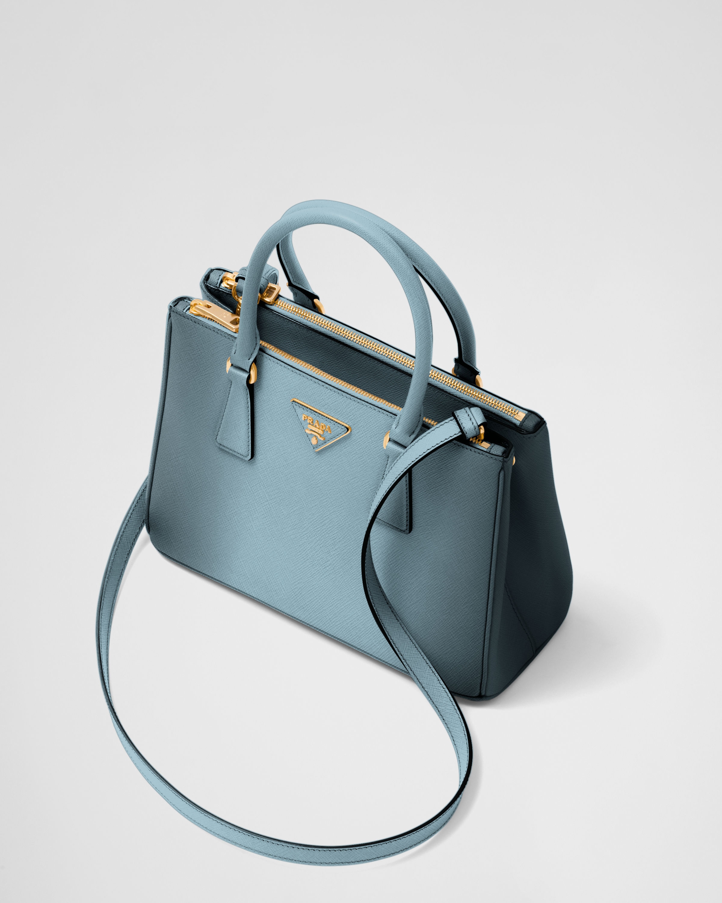 【当店限定販売】 渐变浅蓝色Prada Prada 皮革手袋| 中号渐变Saffiano Galleria 小物