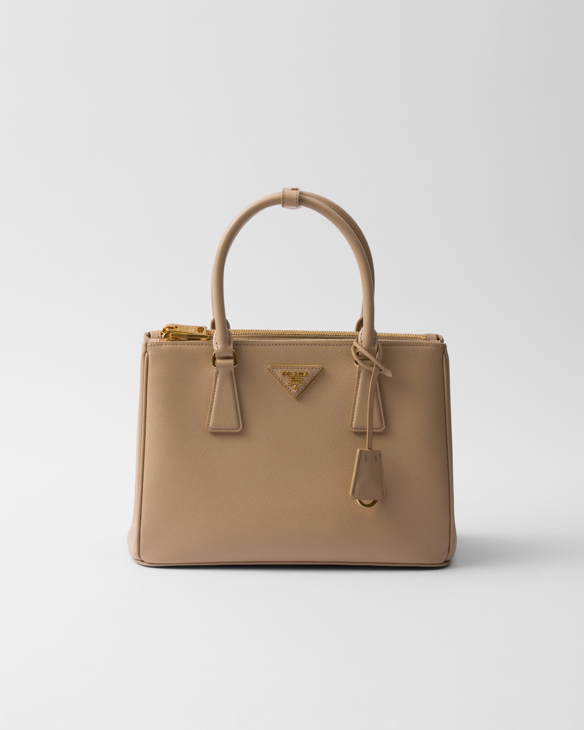 Prada Women Sand Canvas Shopping Bag main image 0