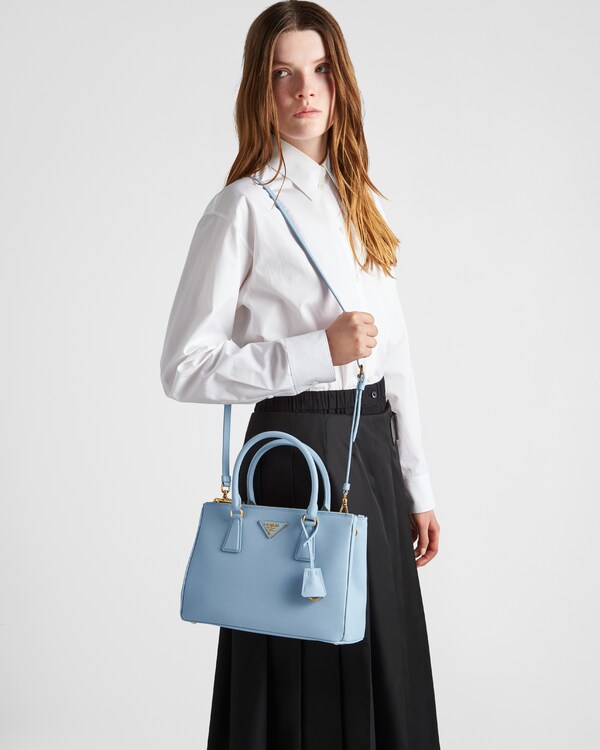 Prada Galleria medium Saffiano leather bag - Light Blue Prada Galleria medium Saffiano leather bag - Light Blue