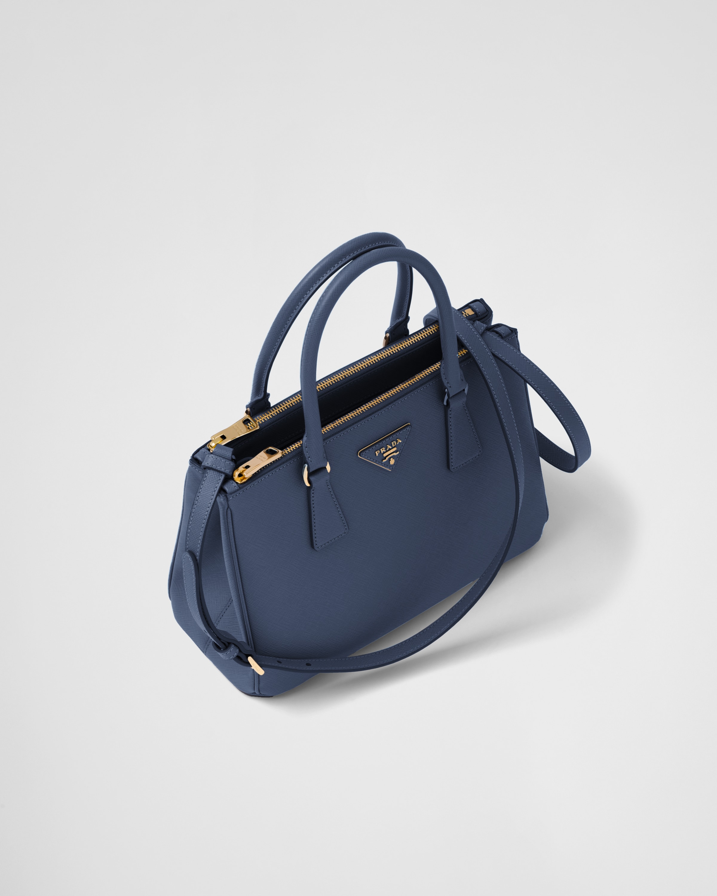 Prada Galleria Saffiano Leather Bag in Dark Navy Baltico