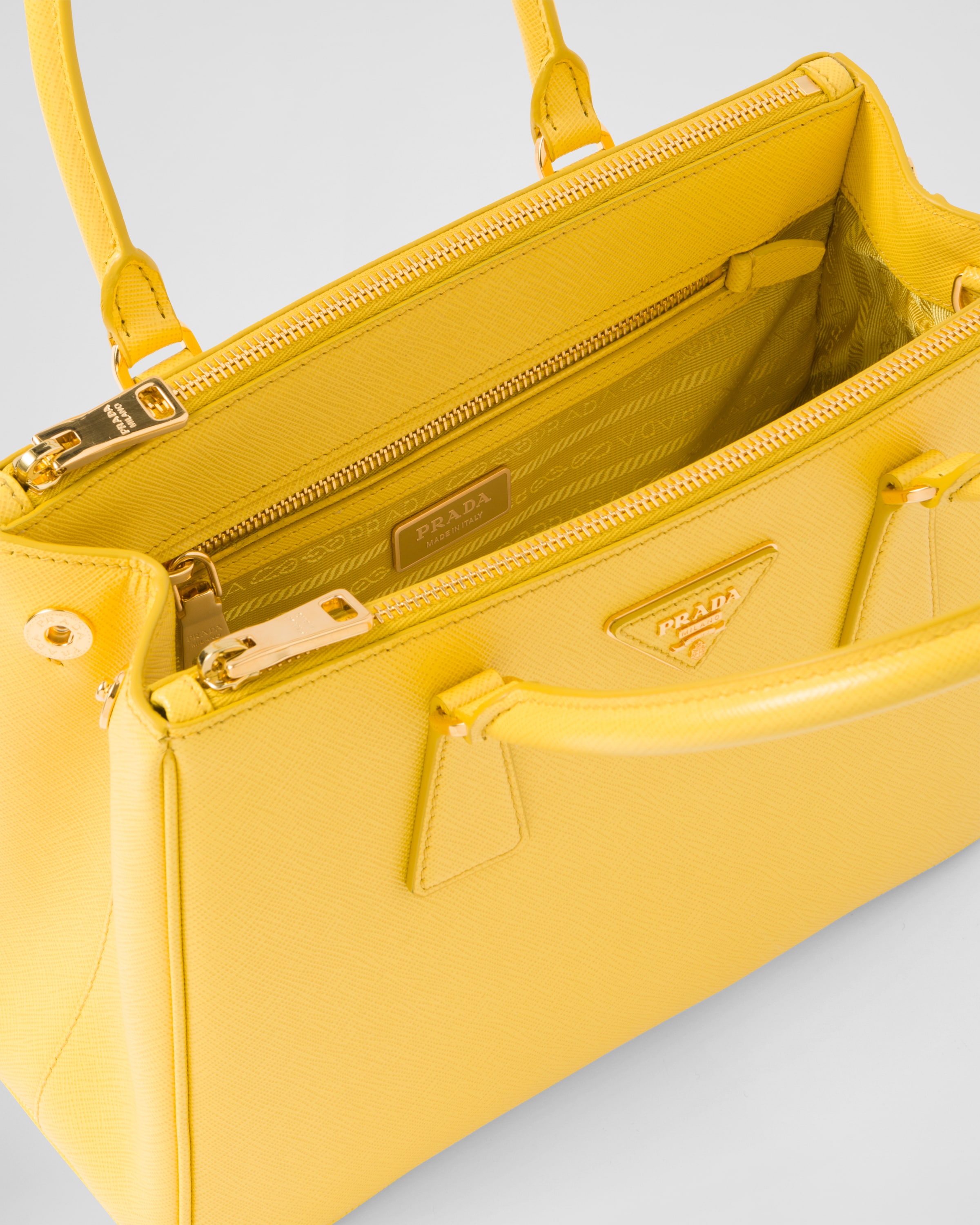 Sunny Yellow Prada Galleria Saffiano Leather Mini Bag